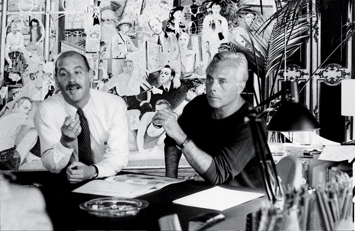 Giorgio Armani e Sergio Galeotti