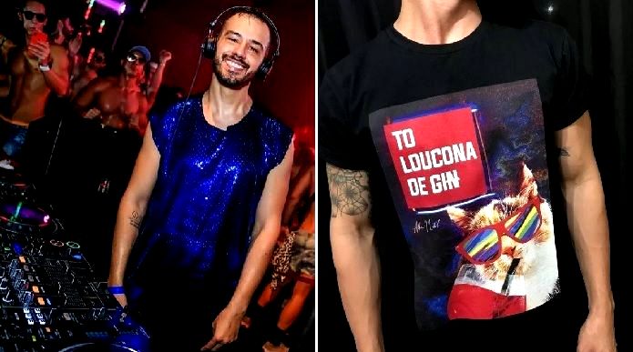 DJ Allan Natal, famoso na cena gay brasileira, lança linha de camisetas divertidas
