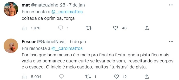 Gays debocham da DJ Carol Mattos após pedido para eles darem espaço para mulheres em festas LGBT