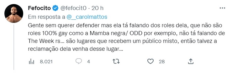 Gays debocham da DJ Carol Mattos após pedido para eles darem espaço para mulheres em festas LGBT