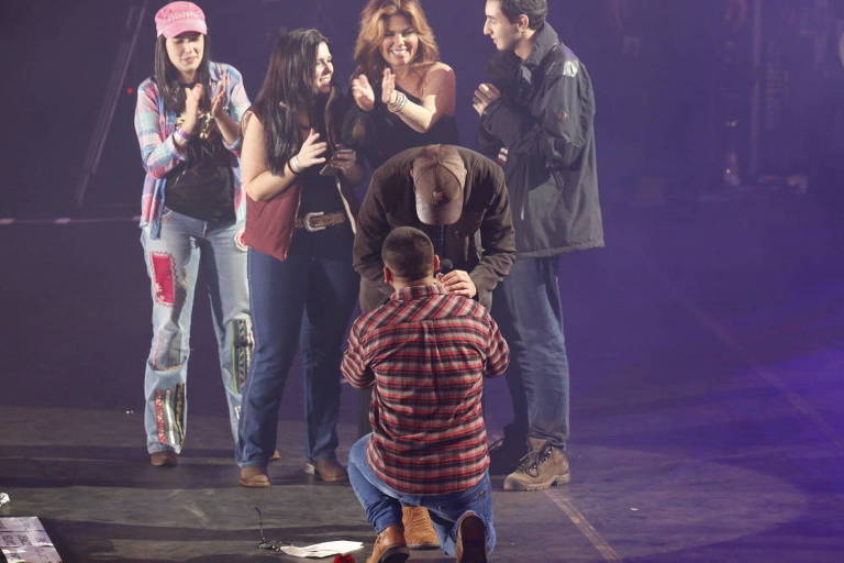 Show de Shania Twain em Barretos tem pedido de casamento gay. Foto: Joel Silva/Folhapress