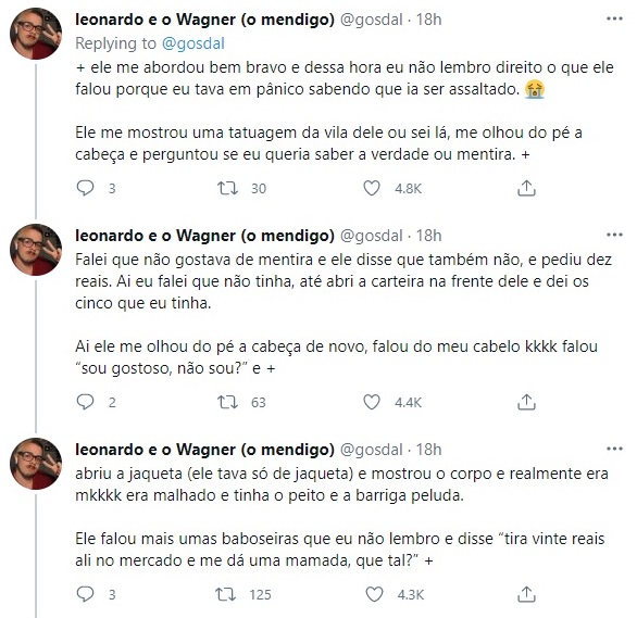 Date gay com bandido em Curitiba viraliza no Twitter: Leonardo Gosdal