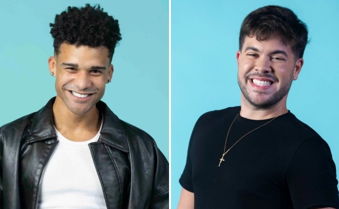 Lucas Leto e Álvaro se beijam