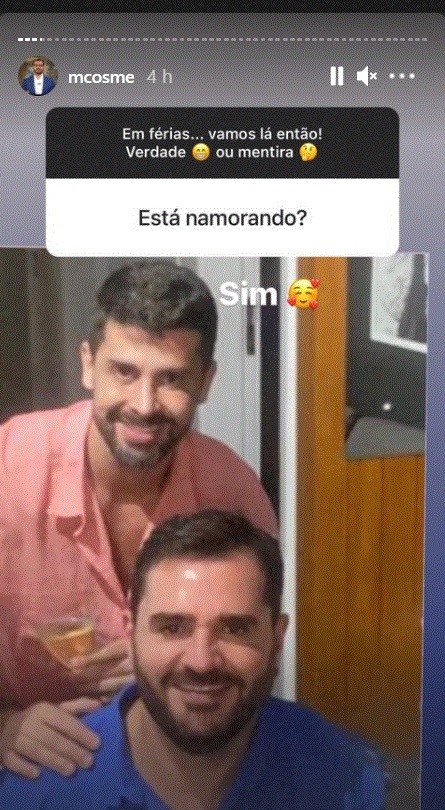 Marcelo Cosme assume namoro gay: Frankel Brandão é o amado