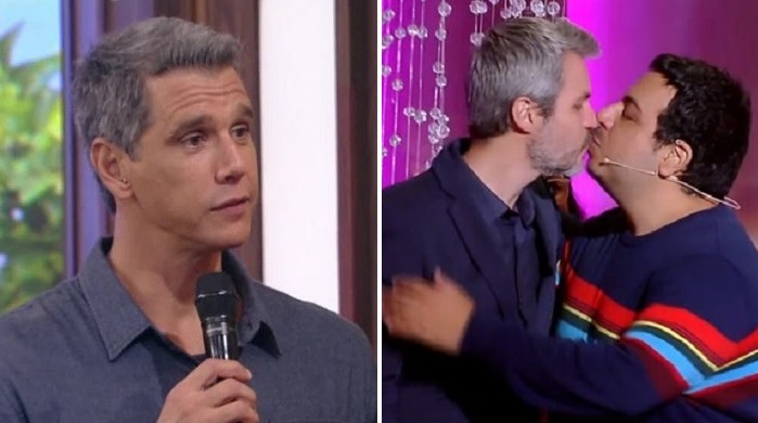 Márcio Garcia defende beijo gay em seu programa
