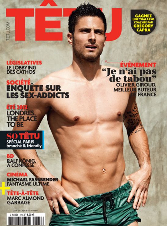 Olivier Giroud: atleta francês fala de gays no futebol e posou para a revista Têtu