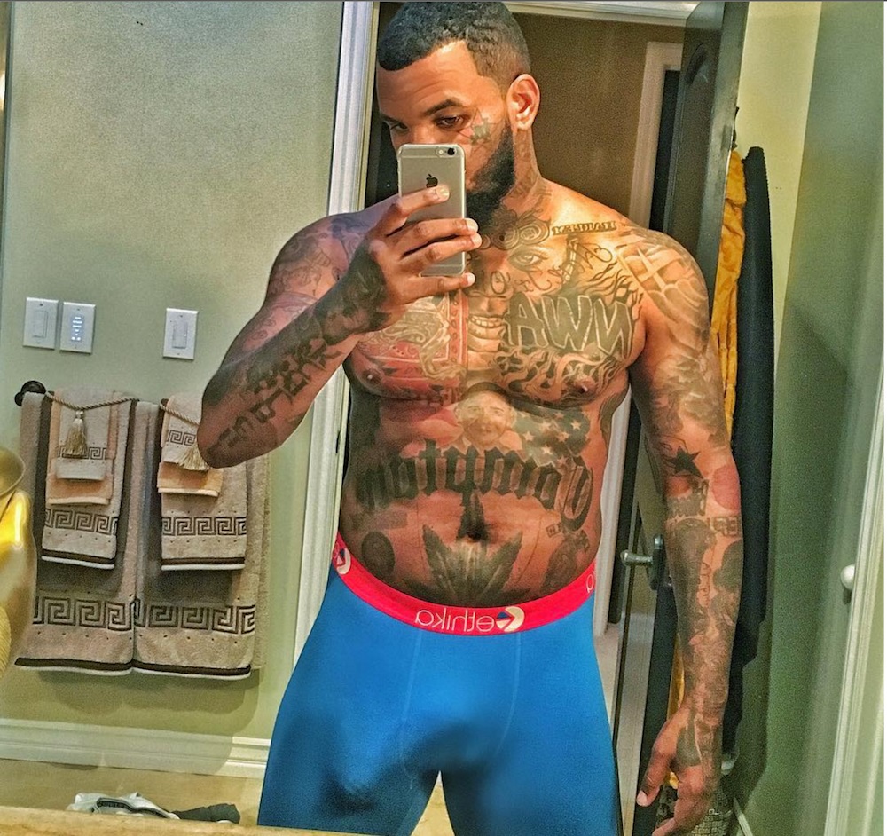 Rapper The Game mostra a 'berinjela', o volume do pênis, de novo no Instagram