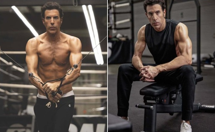Sacha Baron Cohen mostra corpo sarado