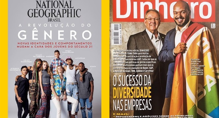 Duas revistas brasileiras têm LGBT e identidade de gênero na capa